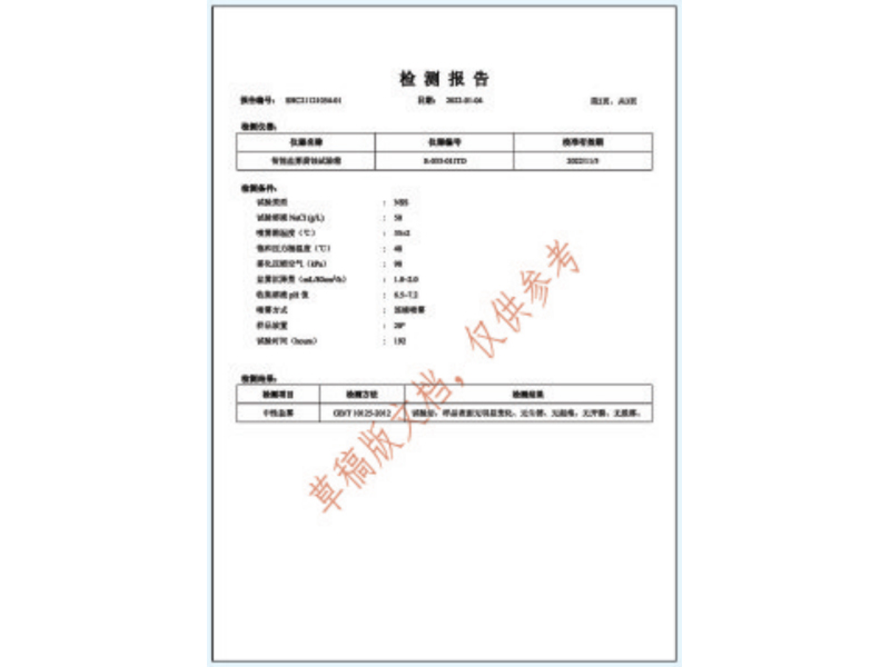 檢測報(bào)告